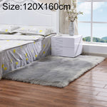 Thảm lông cừu nhân tạo mềm hình chữ nhật vuông sang trọng, 120x160cm