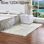 Thảm lông cừu nhân tạo mềm hình chữ nhật vuông sang trọng, 120x160cm