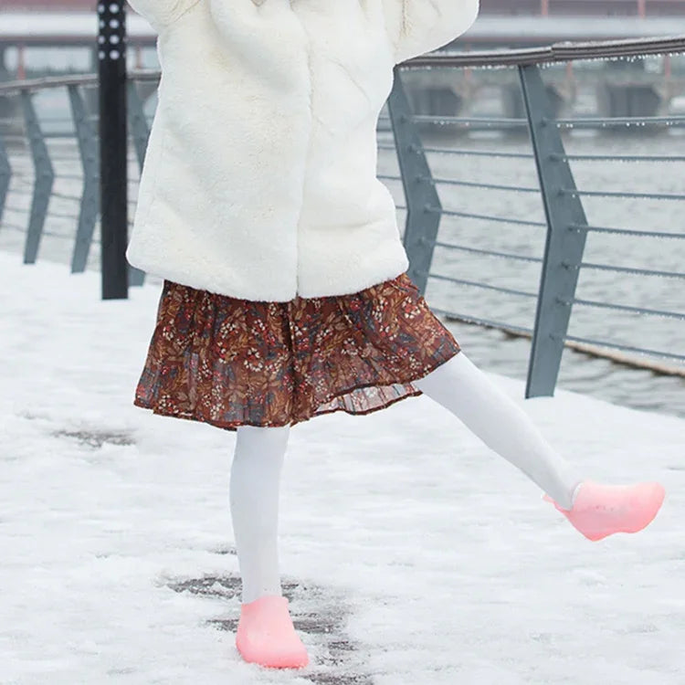 Ủng đi mưa di động chống trượt, tái sử dụng, bọc giày PVC chống nước, size 31