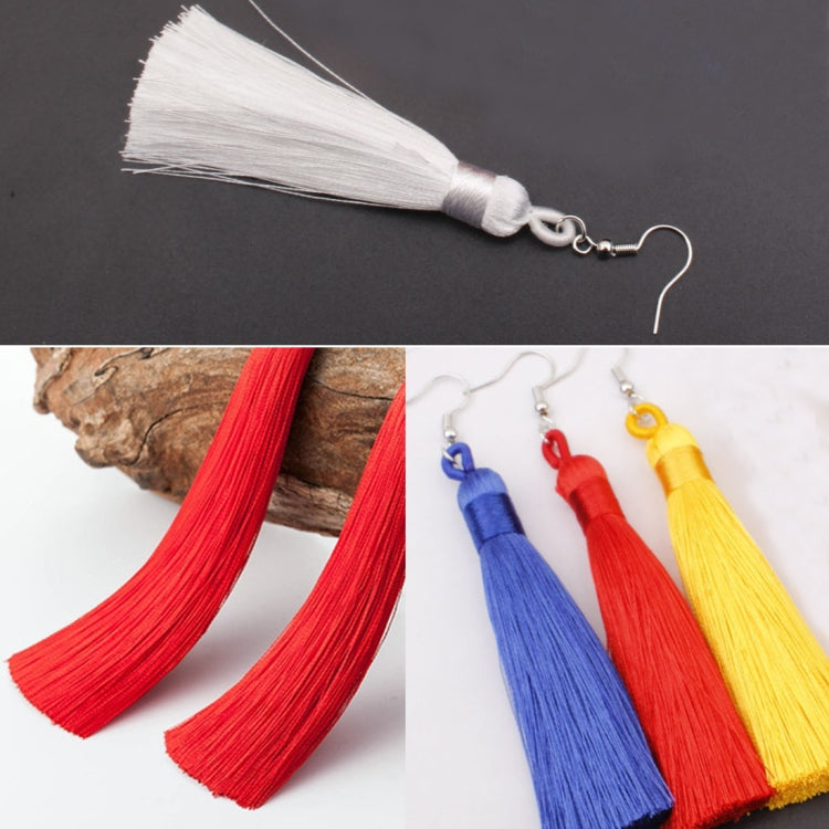 Bộ 3 bông tai tua rua dài phong cách Boho nữ, màu đen, xanh dương, vàng, tím, đỏ, hồng, trắng, đa màu, đỏ rượu, đỏ hồng, xanh lá, xám, cà phê đậm, cà phê