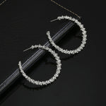 Vintage Round Fashion Earrings Female Jewellery, gold, white