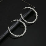 Vintage Round Fashion Earrings Female Jewellery, gold, white