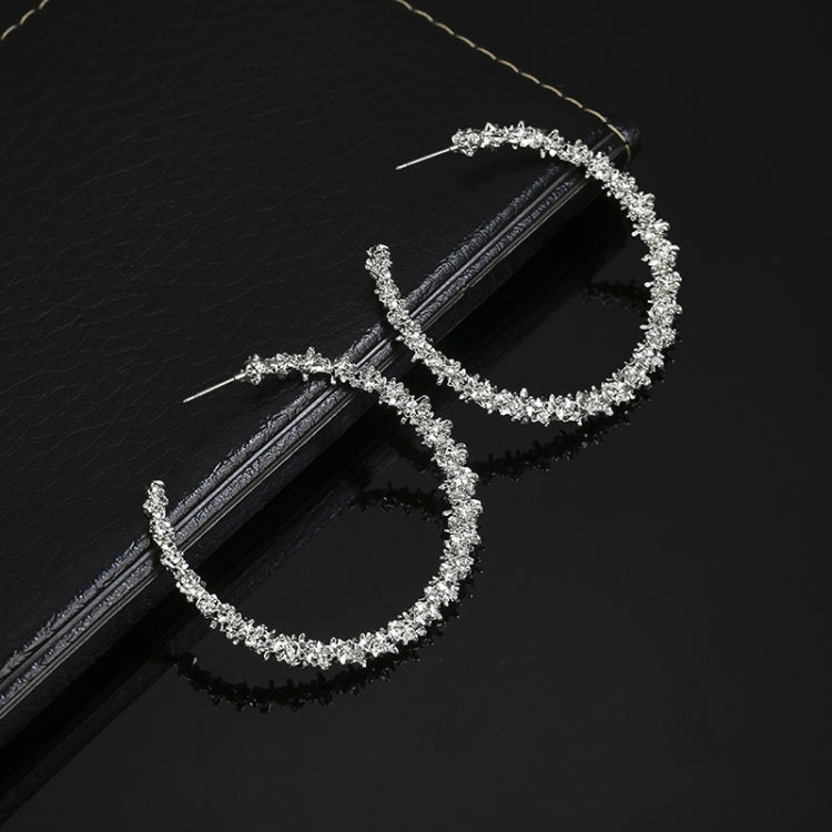 Vintage Round Fashion Earrings Female Jewellery, gold, white