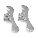 2 cái mở nắp chai thép không gỉ đa năng, dụng cụ nhà bếp mở nắp chai thép không gỉ