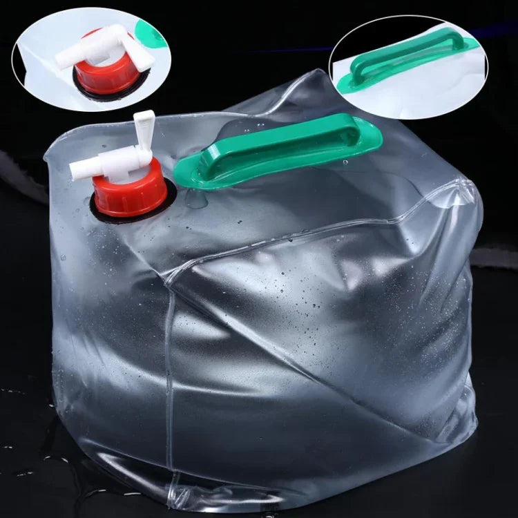 Túi đựng nước PVC gấp gọn ngoài trời 20L, thiết bị cắm trại, 20L