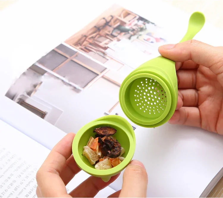 Dụng cụ pha trà hình khủng long chịu nhiệt cấp thực phẩm PP, bộ lọc trà tổng thể, dụng cụ pha trà cà phê