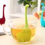 Dụng cụ pha trà hình khủng long chịu nhiệt cấp thực phẩm PP, bộ lọc trà tổng thể, dụng cụ pha trà cà phê