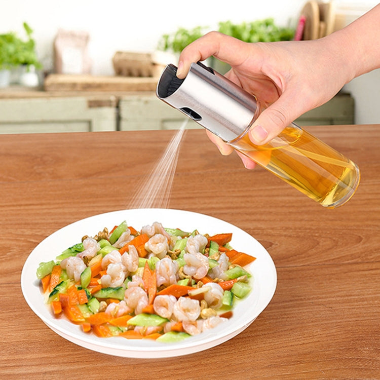 Bình xịt dầu ô liu thủy tinh thép không gỉ, bình đựng dầu, nước sốt, giấm, bình xịt dầu