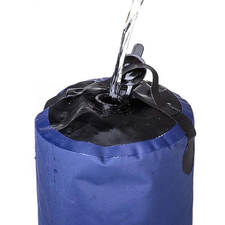 Bình nước PVC di động 11L cho cắm trại đi bộ ngoài trời, bình tắm nước