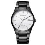 Đồng hồ quartz thép nguyên khối chống nước CURREN 8106 thời trang kinh doanh, vỏ đen mặt đen, vỏ trắng mặt đen, vỏ đen mặt trắng, vỏ trắng mặt trắng