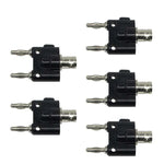 5 cái Đầu nối chuyển đổi BNC Female sang Dual Banana Plug Male, BNC Female sang Dual Banana Male