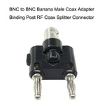 5 cái Đầu nối chuyển đổi BNC Female sang Dual Banana Plug Male, BNC Female sang Dual Banana Male