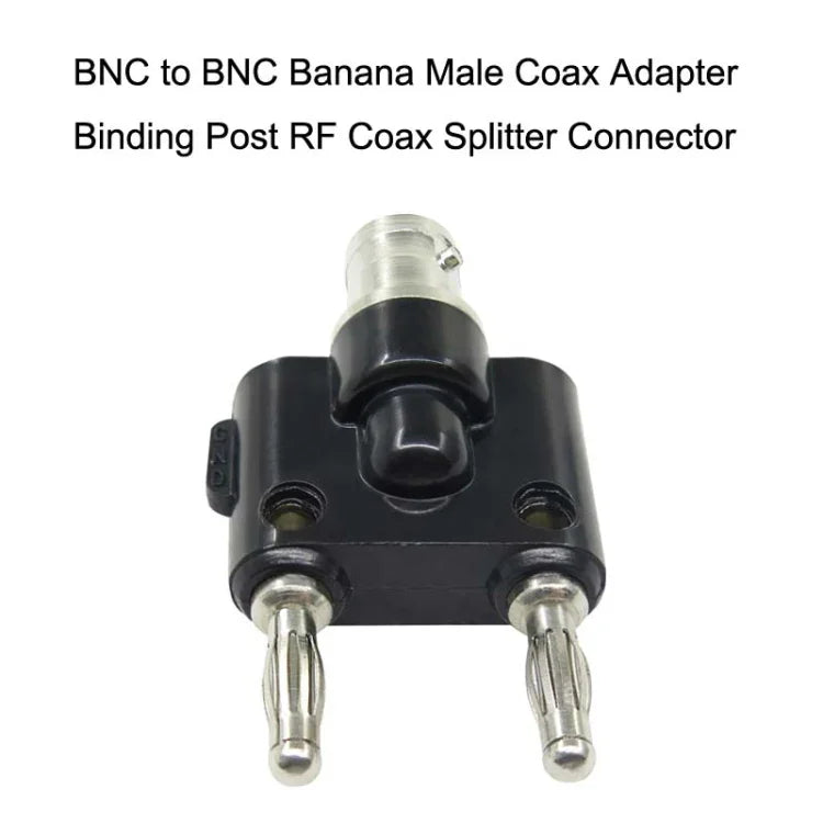 5 cái Đầu nối chuyển đổi BNC Female sang Dual Banana Plug Male, BNC Female sang Dual Banana Male