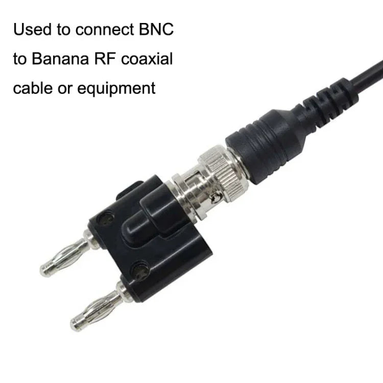 5 cái Đầu nối chuyển đổi BNC Female sang Dual Banana Plug Male, BNC Female sang Dual Banana Male