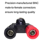 5 cái Đầu nối BNC Male Plug sang hai Banana Jack Female RF Adapter, BNC Male sang hai Banana Female