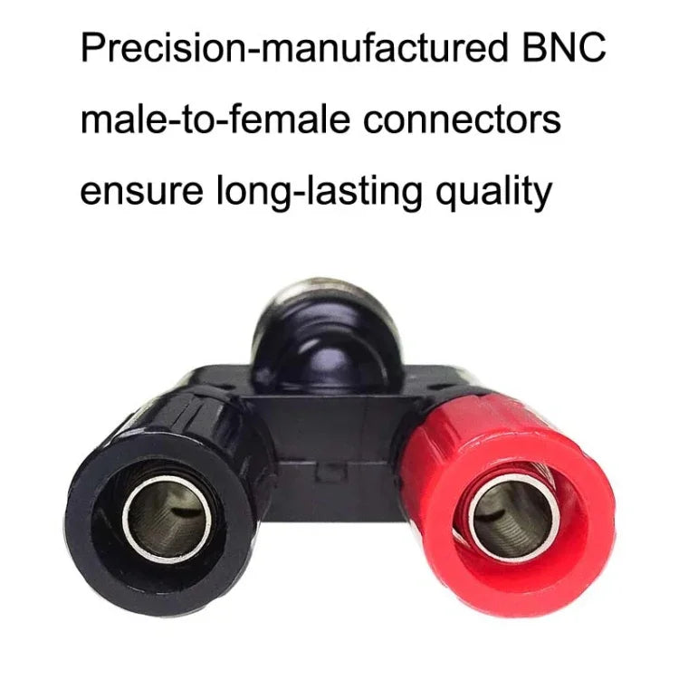 5 cái Đầu nối BNC Male Plug sang hai Banana Jack Female RF Adapter, BNC Male sang hai Banana Female