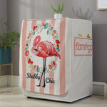 Bọc máy giặt hình trống bằng vải cotton và linen hoạt hình, 83x60x60cm