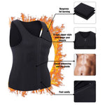 Áo ghi lê nam có khóa kéo, đai nịt bụng thể dục, S, L, XL, XXL, XXXL, M