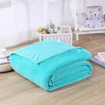Chăn lông cừu flannel màu trơn, chăn phủ sofa họa tiết kẻ siêu mềm, chăn mùa đông ấm áp dễ giặt, chăn lông giả, kích thước 70x100cm, 200x230cm