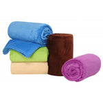 Chăn lông cừu flannel màu trơn, chăn phủ sofa họa tiết kẻ siêu mềm, chăn mùa đông ấm áp dễ giặt, chăn lông giả, kích thước 70x100cm, 200x230cm