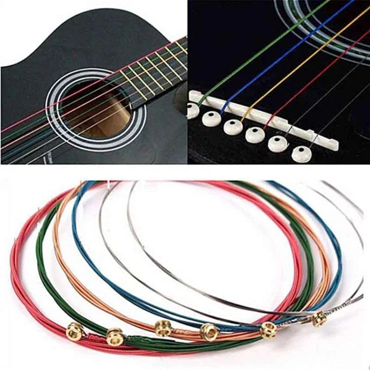 Bộ Dây Đàn E-A 6 trong 1 Nhiều Màu, Dây Đàn E-A