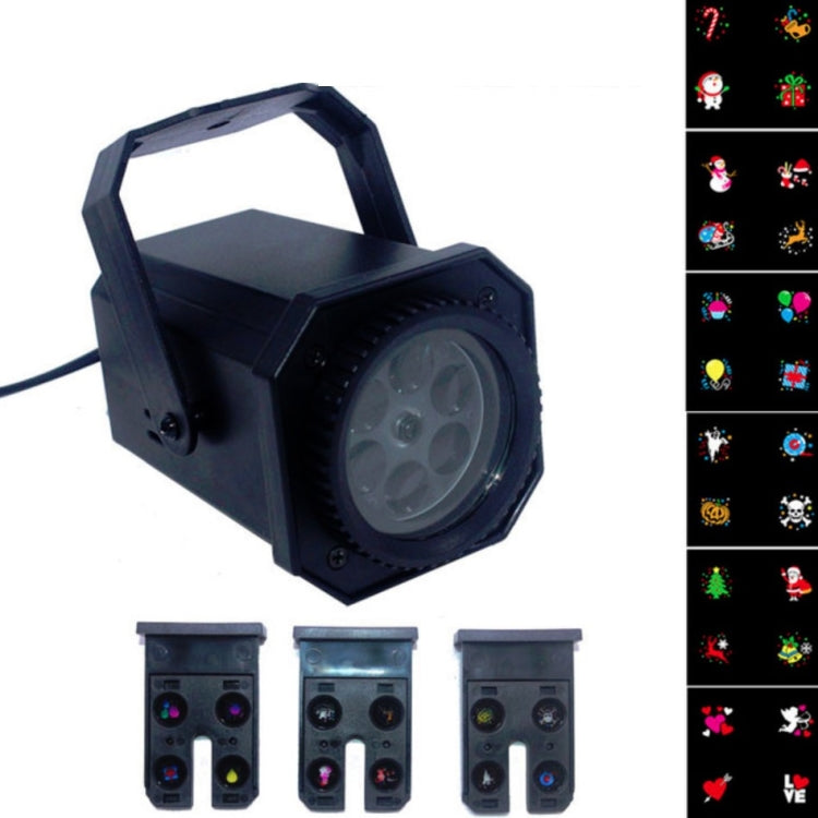 Đèn chiếu laser hiệu ứng họa tiết bông tuyết Giáng Sinh LED 8W, phích cắm US, phích cắm EU