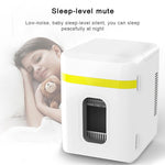 10L Mini Refrigerator Car Home Dual-use Small Dormitory Refrigerator, CN Plug, 10L Mini Refrigerator