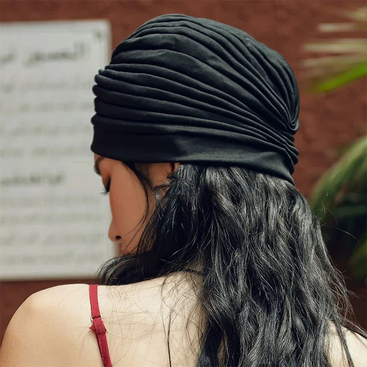 Băng đô turban co giãn cho kỳ nghỉ mũ ngủ che tai