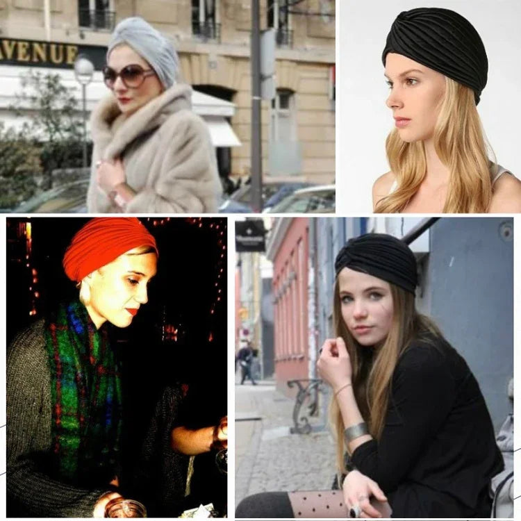 Băng đô turban co giãn cho kỳ nghỉ mũ ngủ che tai