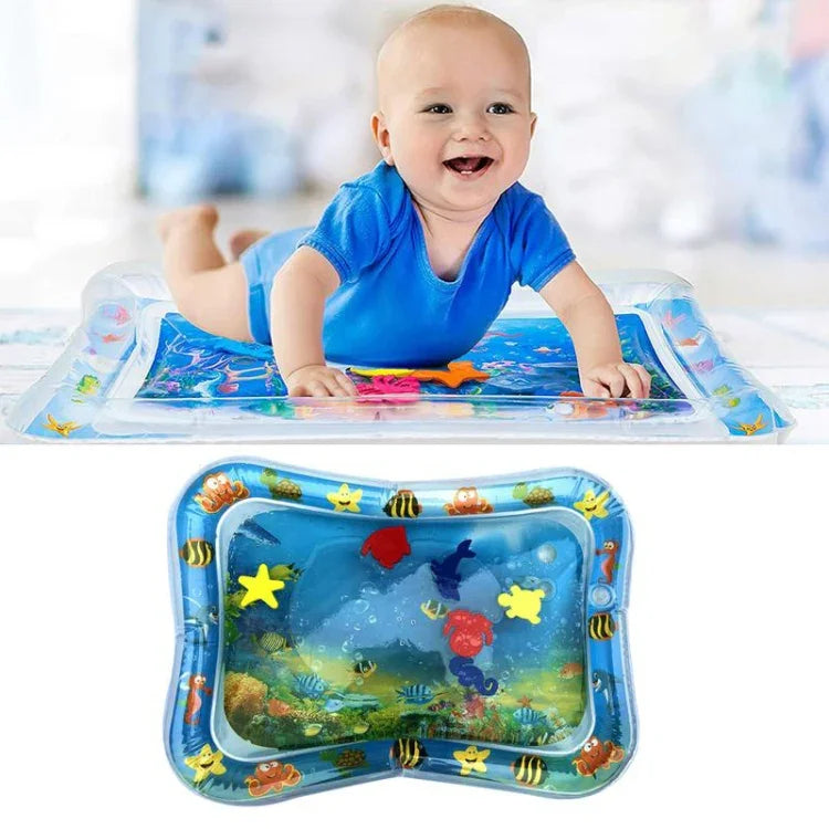 Đệm chơi nước bể cá bơm hơi cho bé, thảm chơi nằm sấp, màu xanh nhạt 66*50cm, trắng 60*50cm, xanh dương 60*50cm