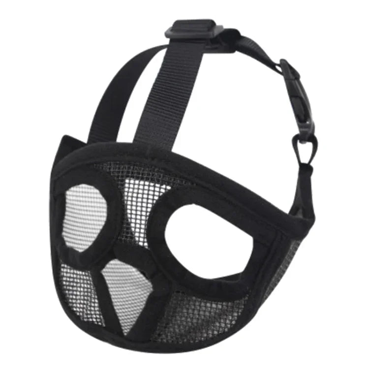 Khẩu trang miệng chó Bulldog Dụng cụ thú cưng, Phiên bản phủ lưới toàn bộ, XXS, XS, S, M, L