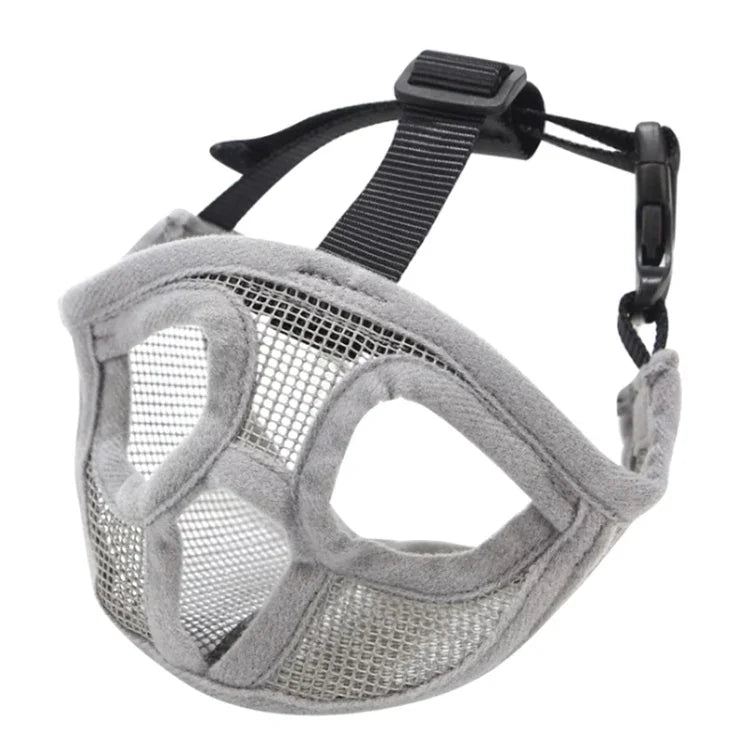 Khẩu trang miệng chó Bulldog Dụng cụ thú cưng, Phiên bản phủ lưới toàn bộ, XXS, XS, S, M, L