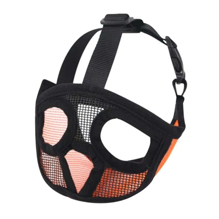 Khẩu trang miệng chó Bulldog Dụng cụ thú cưng, Phiên bản phủ lưới toàn bộ, XXS, XS, S, M, L