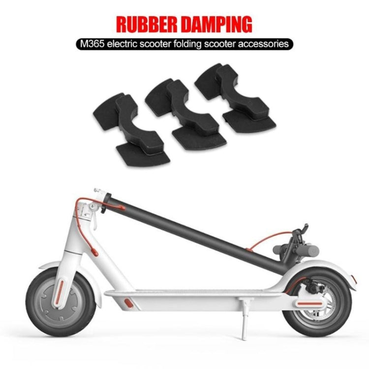 Bộ giảm chấn cao su tay cầm đứng chống sốc 3 trong 1 cho xe scooter điện Xiaomi
