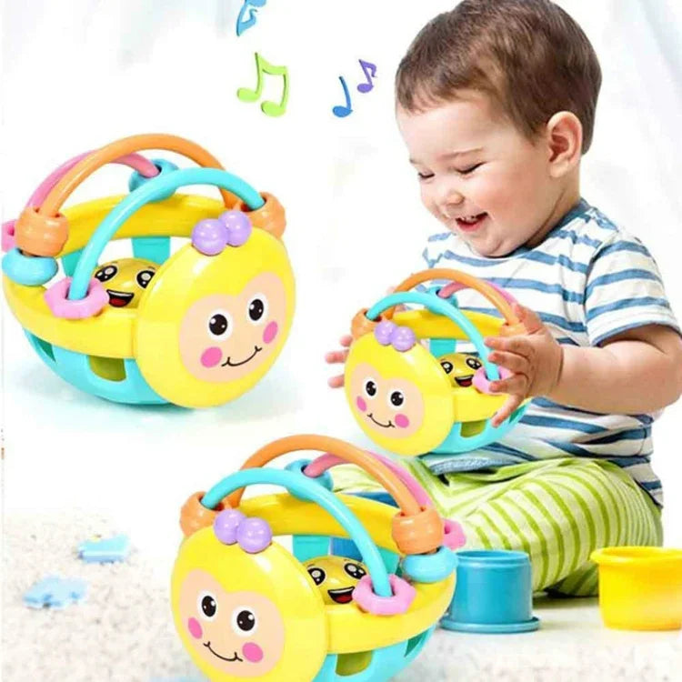 Đồ chơi chuông tay hình con ong bằng cao su mềm, đồ chơi giáo dục sớm cho trẻ, chuông tay con ong