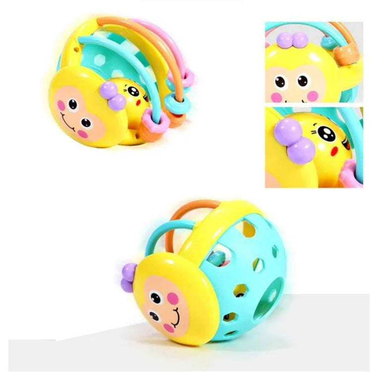 Đồ chơi chuông tay hình con ong bằng cao su mềm, đồ chơi giáo dục sớm cho trẻ, chuông tay con ong