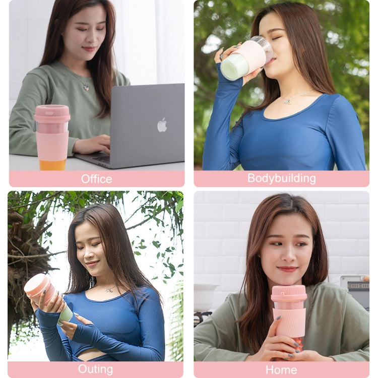 Máy ép trái cây điện mini gia dụng sạc USB di động, dung tích 250ml
