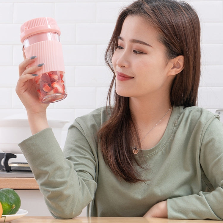 Máy ép trái cây điện mini gia dụng sạc USB di động, dung tích 250ml