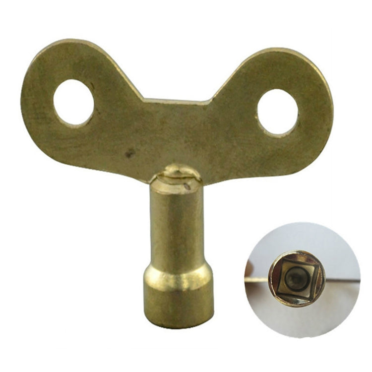 Bộ 5 chìa khóa vòi nước bằng đồng thau đặc, ổ khóa lỗ vuông cho hệ thống ống nước, đường kính trong 6,25 mm