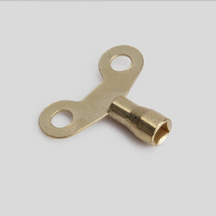 Bộ 5 chìa khóa vòi nước bằng đồng thau đặc, ổ khóa lỗ vuông cho hệ thống ống nước, đường kính trong 6,25 mm