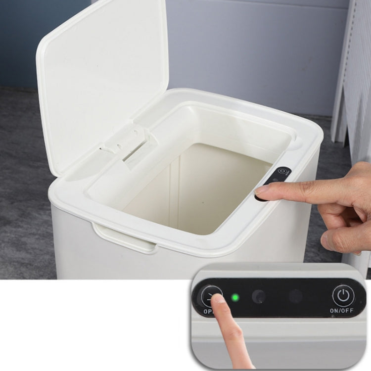 Thùng rác thông minh cảm ứng tự động có nắp đậy, dùng trong phòng khách, bếp, phòng tắm, loại sạc điện