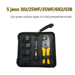 Bộ kìm bấm cos đầu dây trần cách điện đa năng WXK-30JN Dụng cụ cầm tay thợ điện, WXK-30JN