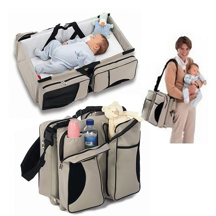 Giường gấp du lịch di động cho trẻ sơ sinh, túi đựng kiểu mummy