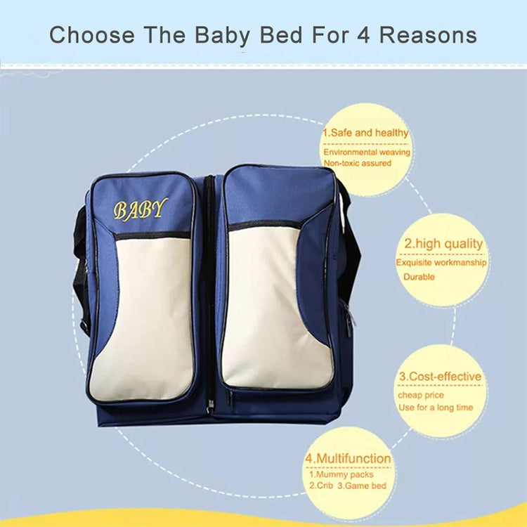 Giường gấp du lịch di động cho trẻ sơ sinh, túi đựng kiểu mummy
