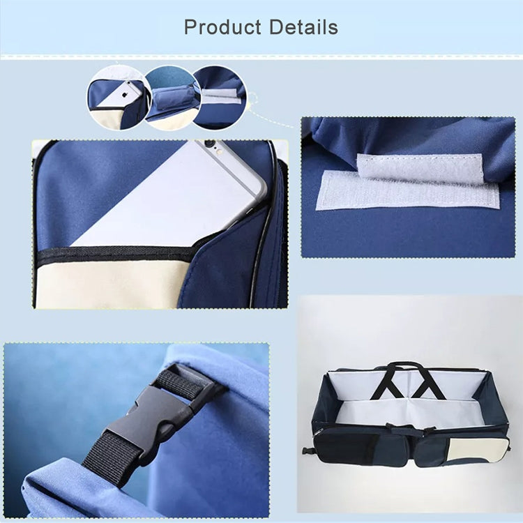 Giường gấp du lịch di động cho trẻ sơ sinh, túi đựng kiểu mummy
