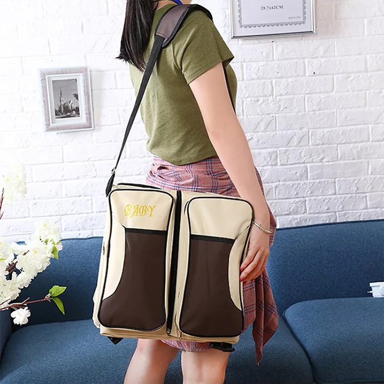 Giường gấp du lịch di động cho trẻ sơ sinh, túi đựng kiểu mummy