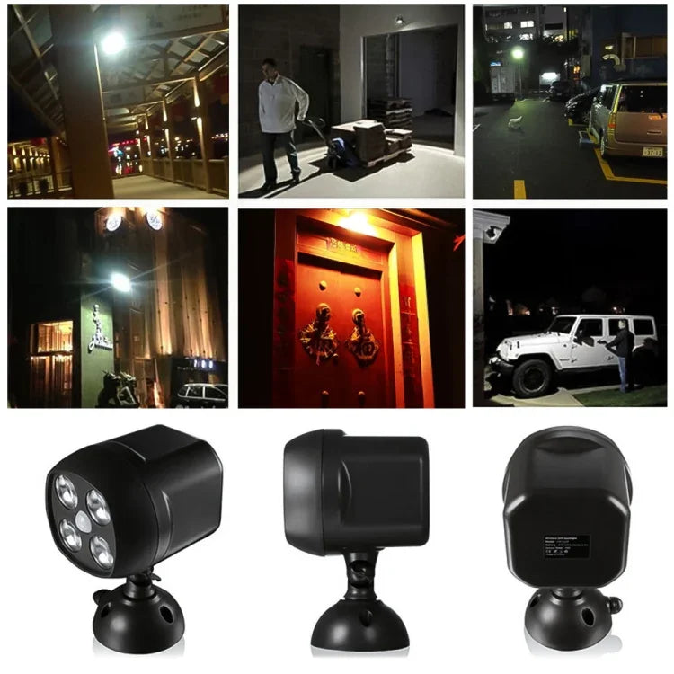 Đèn ngoài trời 3W 4 đèn LED SMD 3535 cảm biến chuyển động không dây, đèn tường LED chiếu sáng ngoài trời