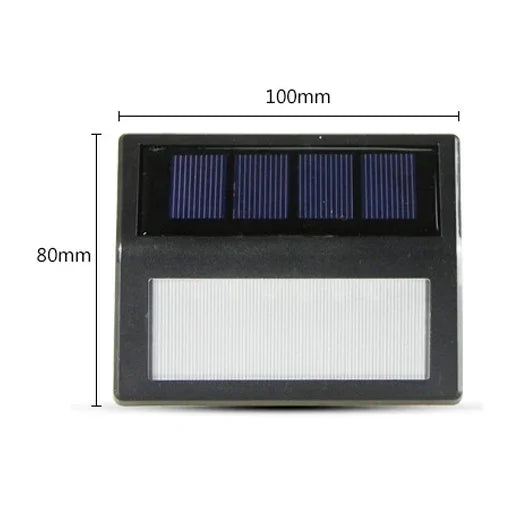 Đèn sân vườn ngoài trời 6 LED IP65 chống nước, đèn tường cảm biến năng lượng mặt trời, đèn khẩn cấp