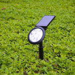 Đèn sân vườn năng lượng mặt trời 9 LED ngoài trời điều chỉnh IP65 chống nước, đổi màu, ánh sáng trắng ấm + trắng