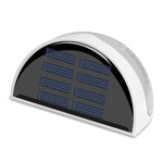 Đèn hàng rào điều khiển ánh sáng năng lượng mặt trời bán nguyệt IP55 chống nước, đèn sân vườn, ánh sáng trắng ấm, ánh sáng trắng